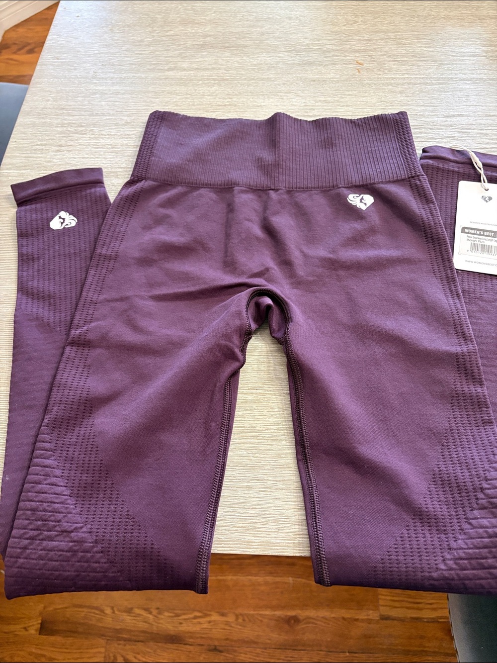 Seamless High-Waist Kids Leggings — Deep Plum